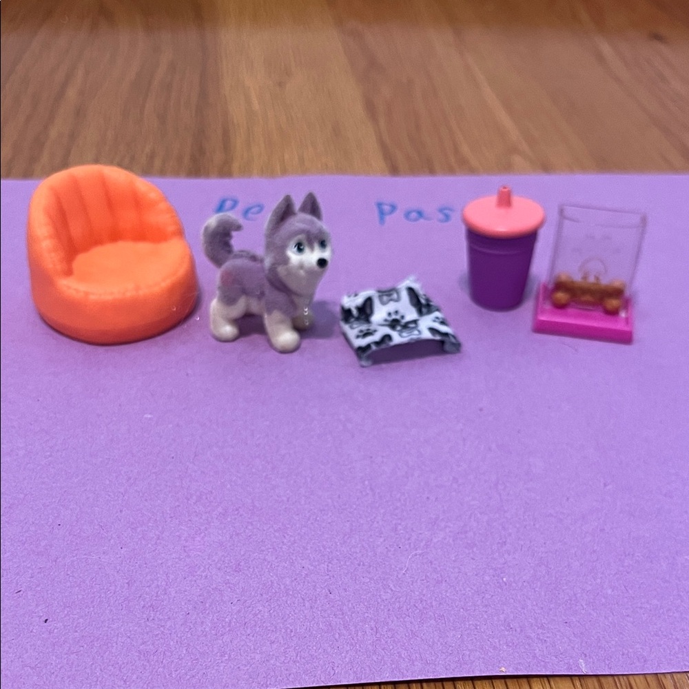 Miniature Dog Toy Set with Accessories